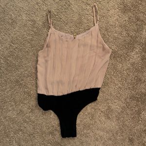 Pleated bodysuit